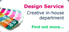 Design Service - Creative in-house department - Find out more...
