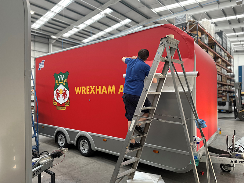 Wrexham FC trailer graphics