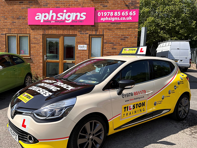 Motoring school car wrap